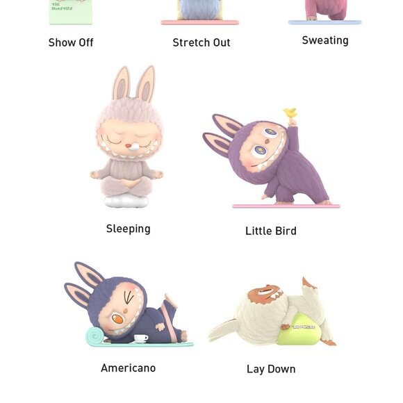 THE MONSTERS Lazy Yoga Figures Series Blind Box - Picture 3 of 3